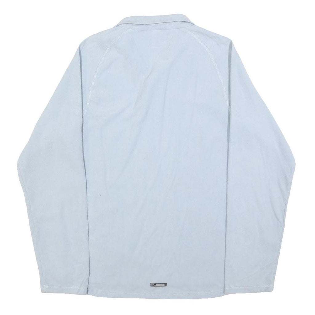 PUMA Womens Blue Plain Jumper Half Zip Basic Knit M Sportswear Activewear