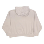 ADIDAS Womens Beige Hoodie M Cotton Blend Casual Pullover Sweatshirt