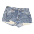 LEVI'S Womens Denim Blue Cut-Off Shorts L W33 Summer Casual 501 Style