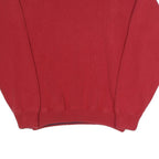 BEVERLY HILLS POLO CLUB Mens Red Cotton Plain Crew Neck Basic Knit L Jumper