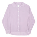 LEE Womens Purple Shirt XS Casual Cotton Blend Long Sleeve Button Front