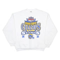 TULTEX Mens White 1999 NFC Champs St Louis Rams Crew Neck XL Football Sweatshirt