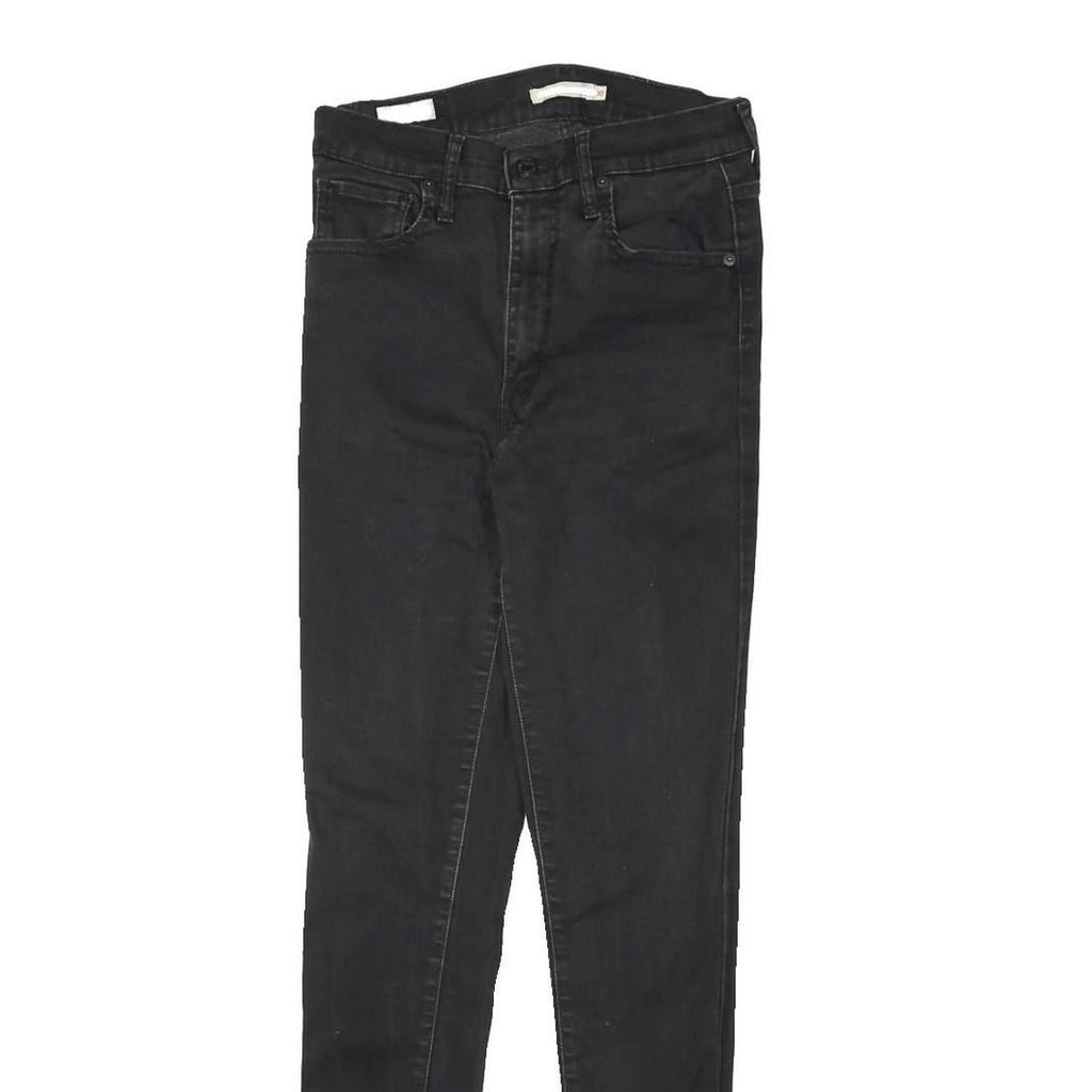 LEVI'S Womens Slim Black Denim Slim Skinny Jeans W28 L30 Stretch Cotton Blend