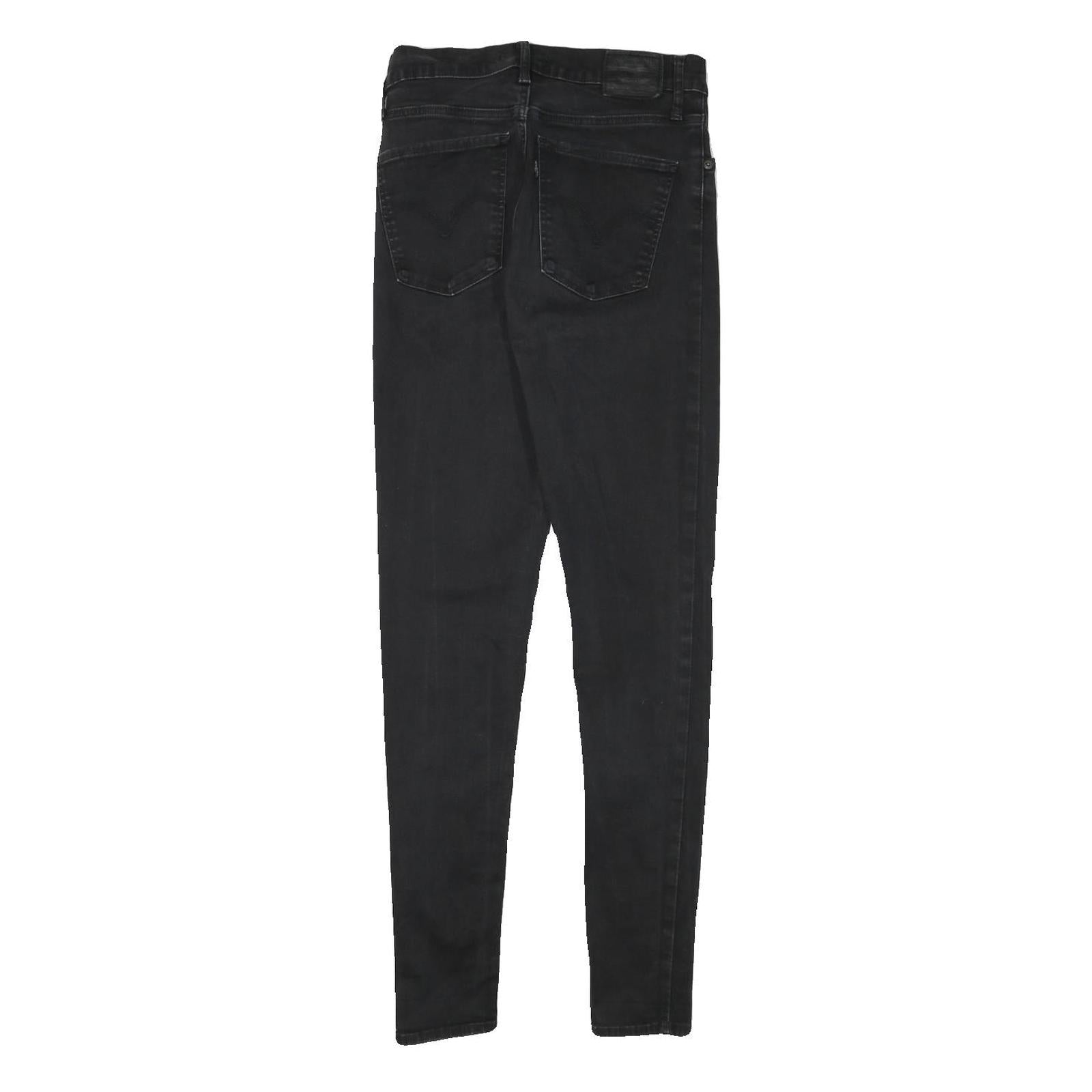 LEVI'S Womens Slim Black Denim Slim Skinny Jeans W28 L30 Stretch Cotton Blend