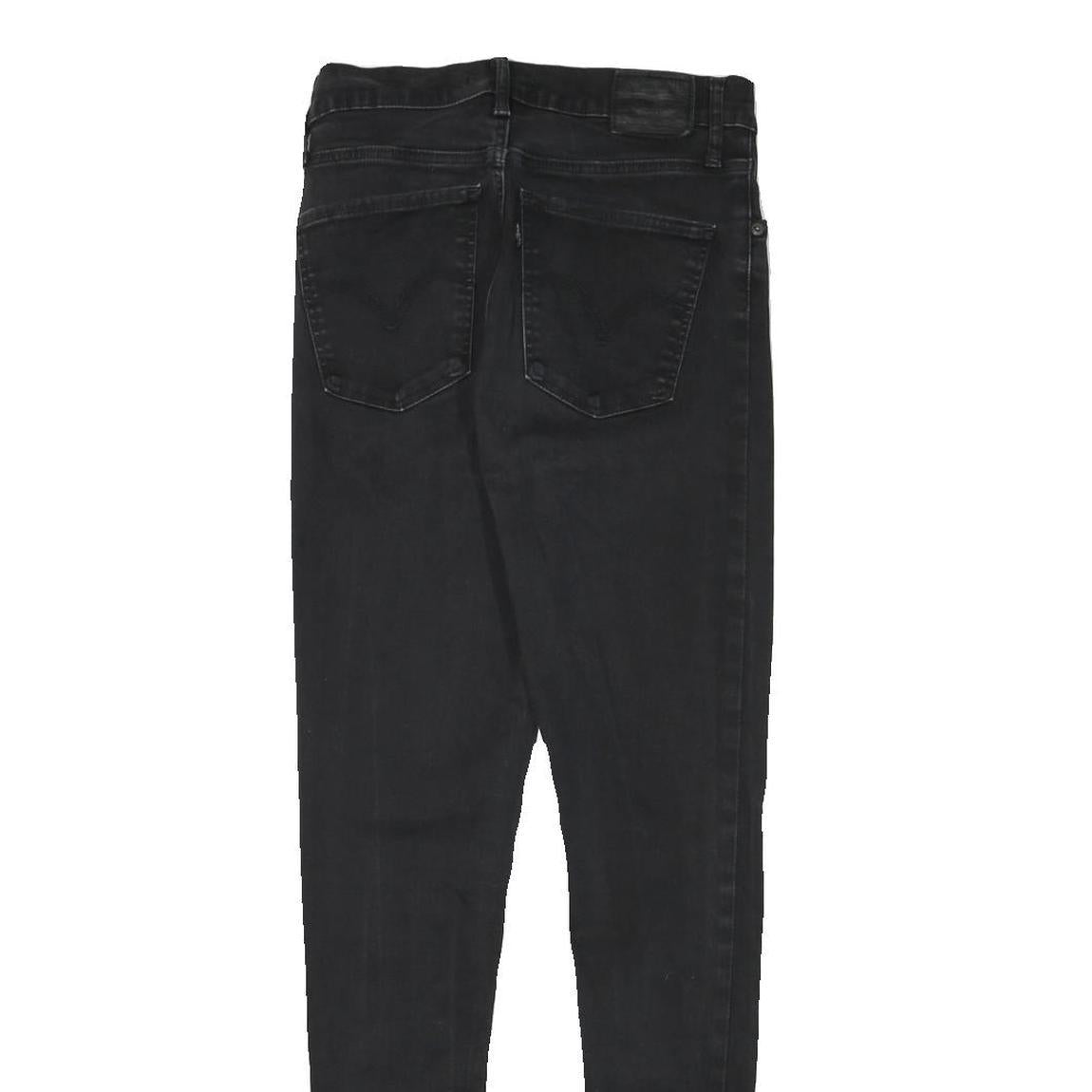 LEVI'S Womens Slim Black Denim Slim Skinny Jeans W28 L30 Stretch Cotton Blend