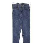 LEVI'S Womens Jeans Blue Slim Skinny Denim Medium W26 L32 Stylish Zip Closure