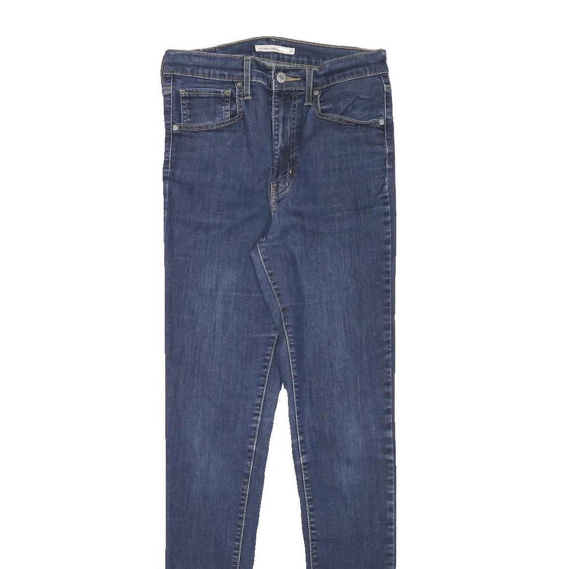 LEVI'S Womens Jeans Blue Slim Skinny Denim Medium W26 L32 Stylish Zip Closure