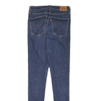 LEVI'S Womens Jeans Blue Slim Skinny Denim Medium W26 L32 Stylish Zip Closure