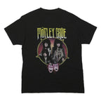 Mens Black Motley Crue Graphic T-Shirt M Short Sleeve Crew Neck Cotton Blend