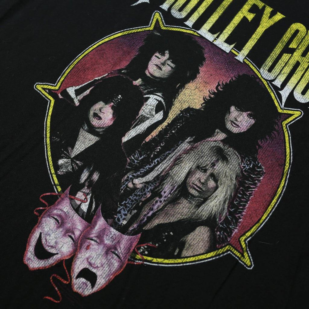 Mens Black Motley Crue Graphic T-Shirt M Short Sleeve Crew Neck Cotton Blend