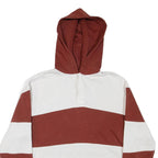LEVI'S Button Neck Mens Brown Hoodie L