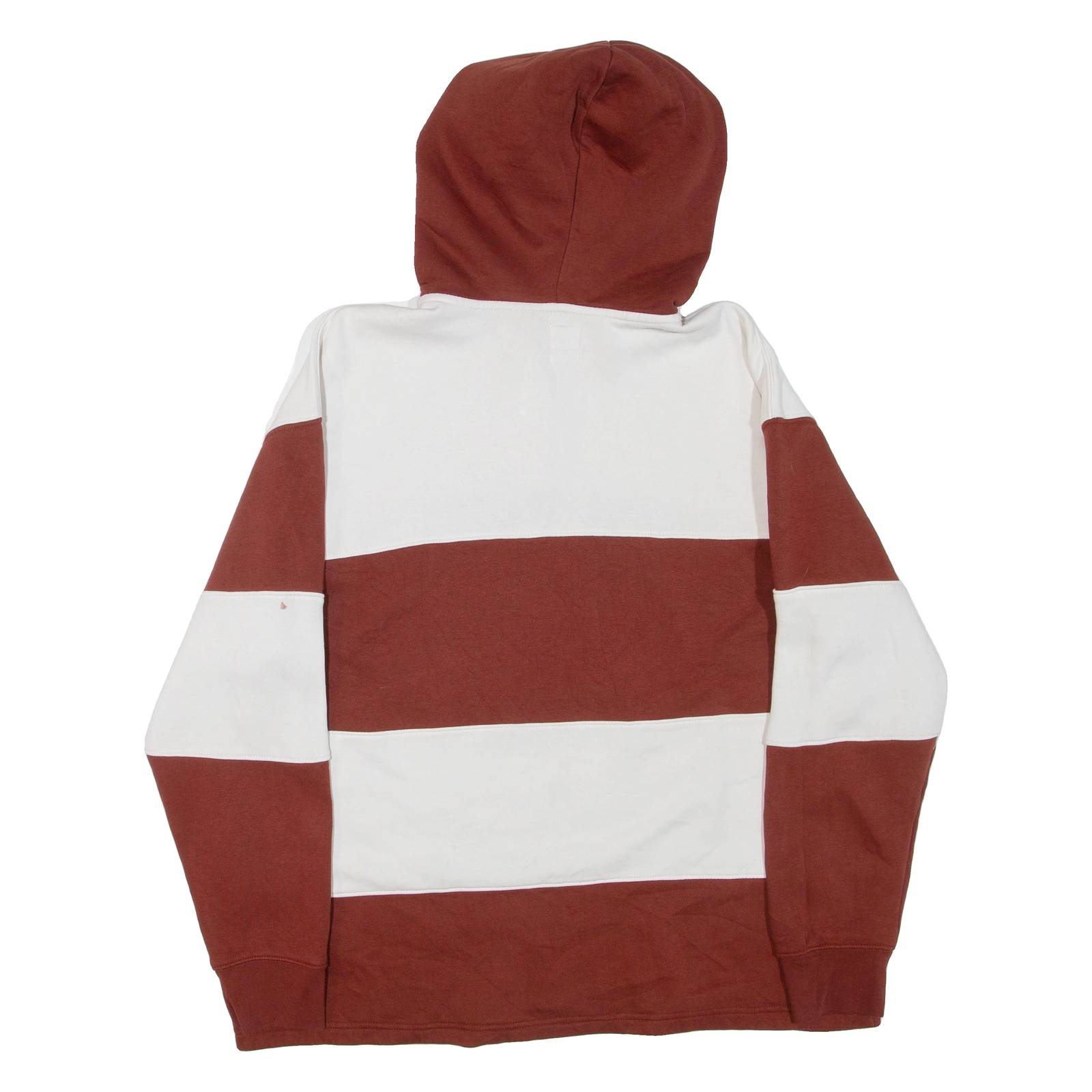 LEVI'S Button Neck Mens Brown Hoodie L