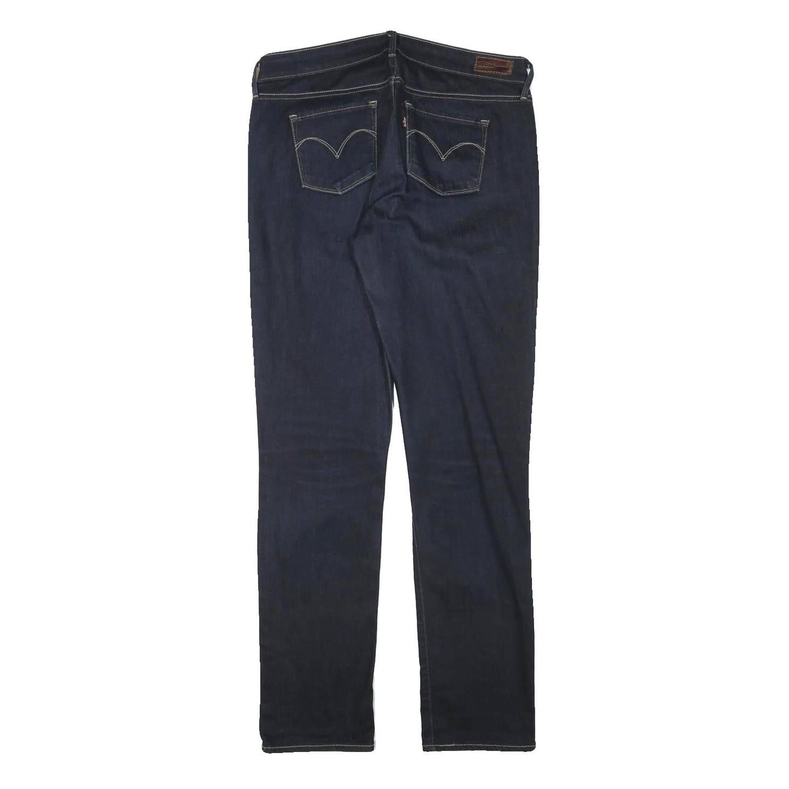 LEVI'S Mens Jeans Blue Regular Straight Denim Dark W31 L30 Zip Casual Classic