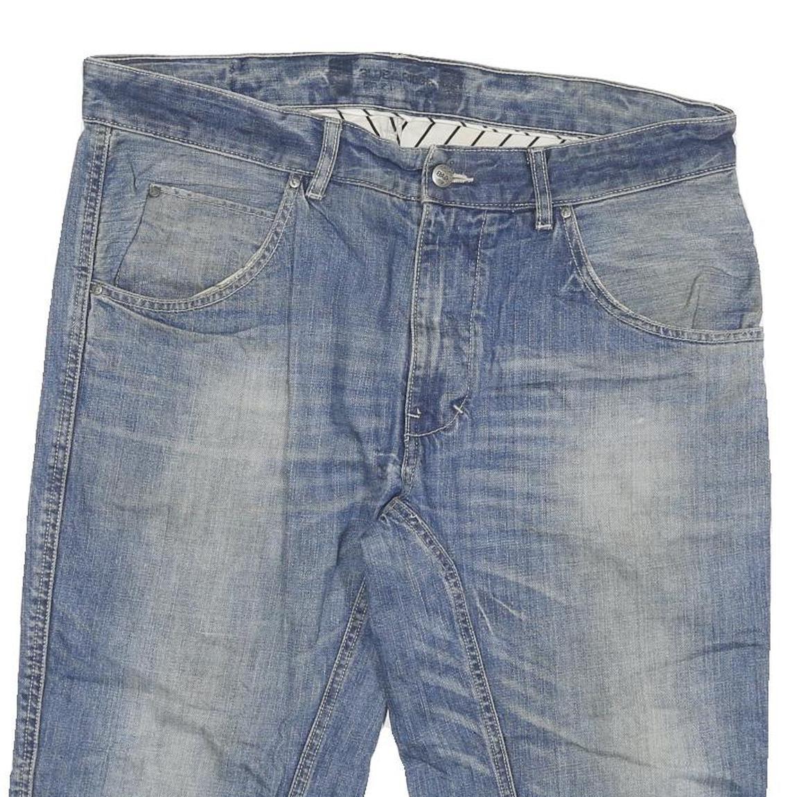 BAR Mens Denim Blue Cotton Blend Casual Shorts 2XL W36 Comfortable Fit