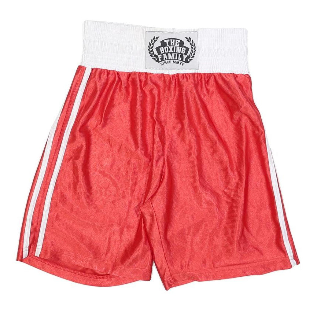 Mens Red Casual Boxing Family Elastic Waistband Shorts S W26 Sports Gym Wear