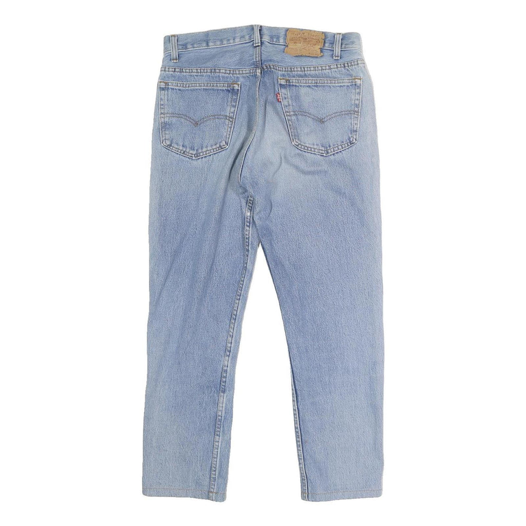 LEVI'S Mens Jeans Blue Regular Straight Denim Light W32 L25 Classic Fit Button