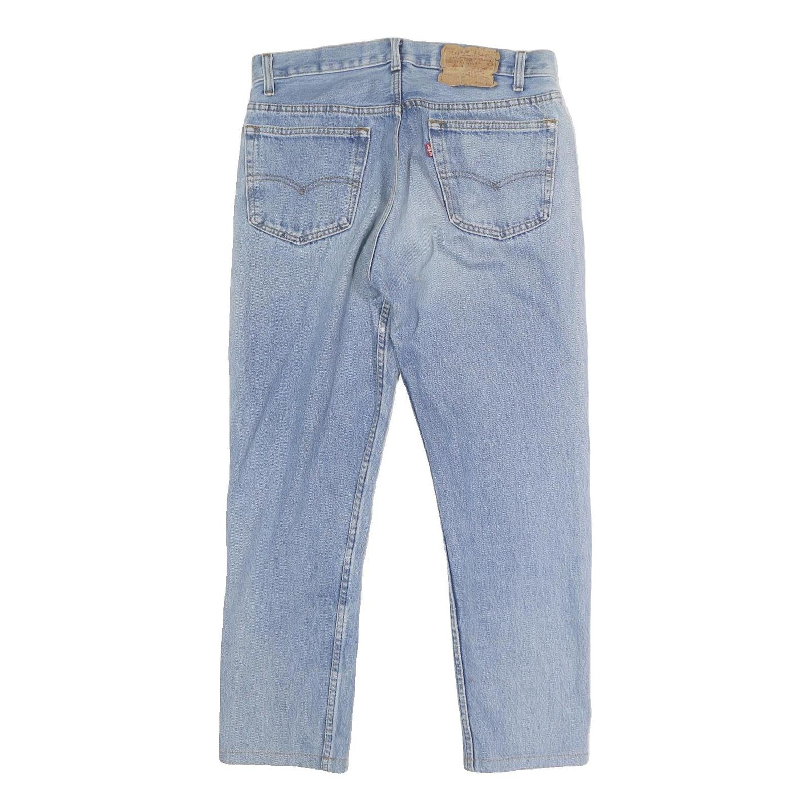 LEVI'S Mens Jeans Blue Regular Straight Denim Light W32 L25 Classic Fit Button