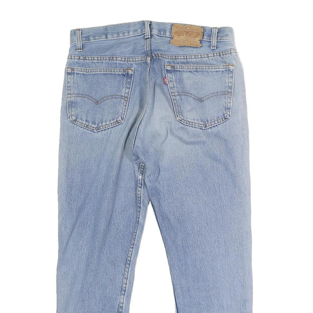 LEVI'S Mens Jeans Blue Regular Straight Denim Light W32 L25 Classic Fit Button