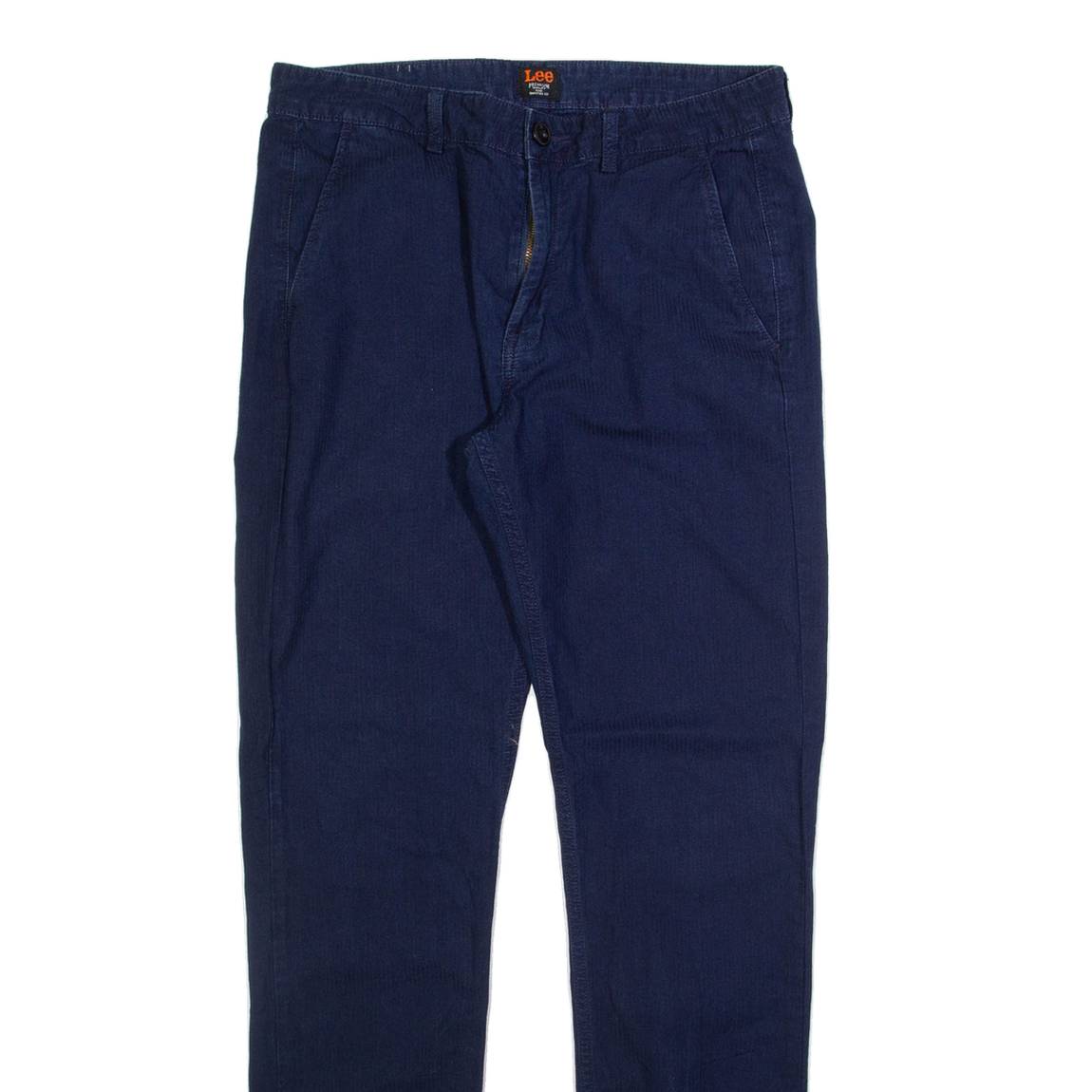 LEE Chino Mens Trousers Blue Slim Tapered W31 L34