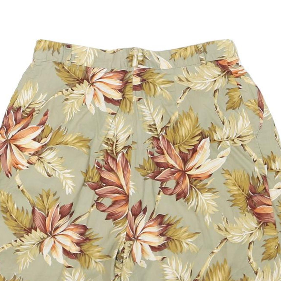 FUNDAMENTAL THINGS Womens Shorts Beige Floral M W28 Cotton Blend Casual Summer