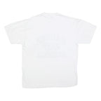 RUSSELL ATHLETIC Mens White Hauser Baseball Graphic T-Shirt L Short Sleeve Crew