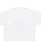 RUSSELL ATHLETIC Mens White Hauser Baseball Graphic T-Shirt L Short Sleeve Crew