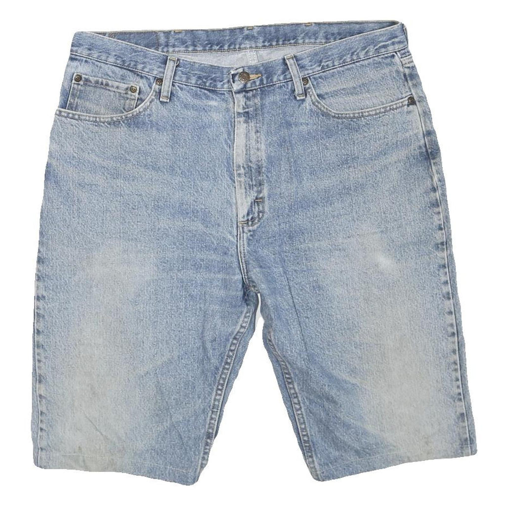 WRANGLER Mens Denim Blue Casual Shorts L W38 Cotton Blend Comfortable Fit