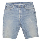 WRANGLER Mens Denim Blue Casual Shorts L W38 Cotton Blend Comfortable Fit