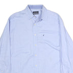 NAUTICA Mens Blue Cotton Classic Fit L Long Sleeve Button Shirt Lightweight