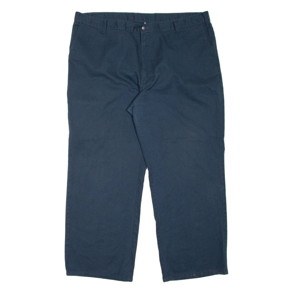 DICKIES Workwear Mens Trousers Blue Relaxed Straight W42 L30