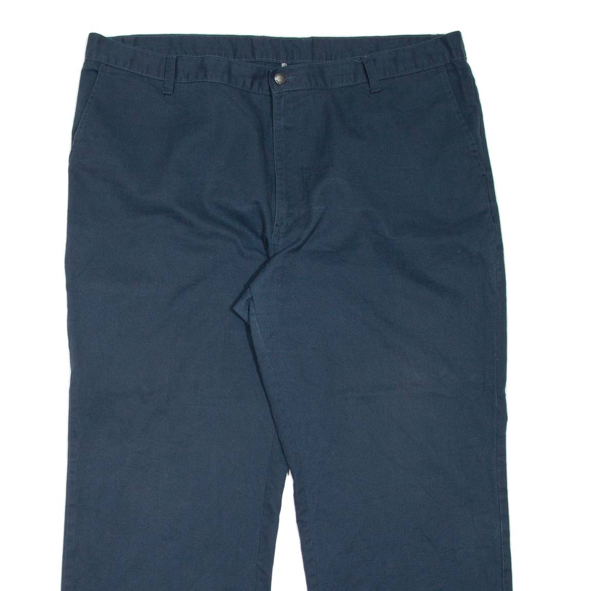 DICKIES Workwear Mens Trousers Blue Relaxed Straight W42 L30