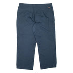 DICKIES Workwear Mens Trousers Blue Relaxed Straight W42 L30