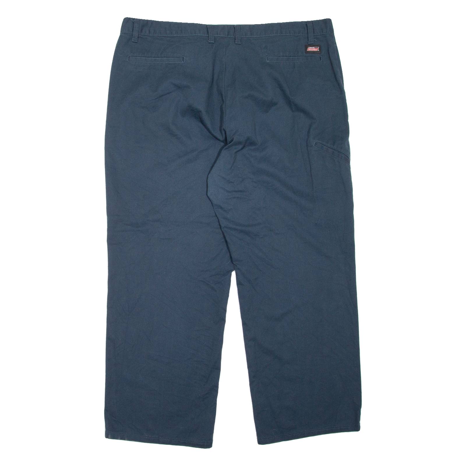 DICKIES Workwear Mens Trousers Blue Relaxed Straight W42 L30