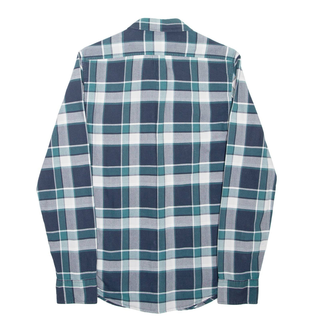 LEE Mens Shirt Blue Check Long Sleeve S