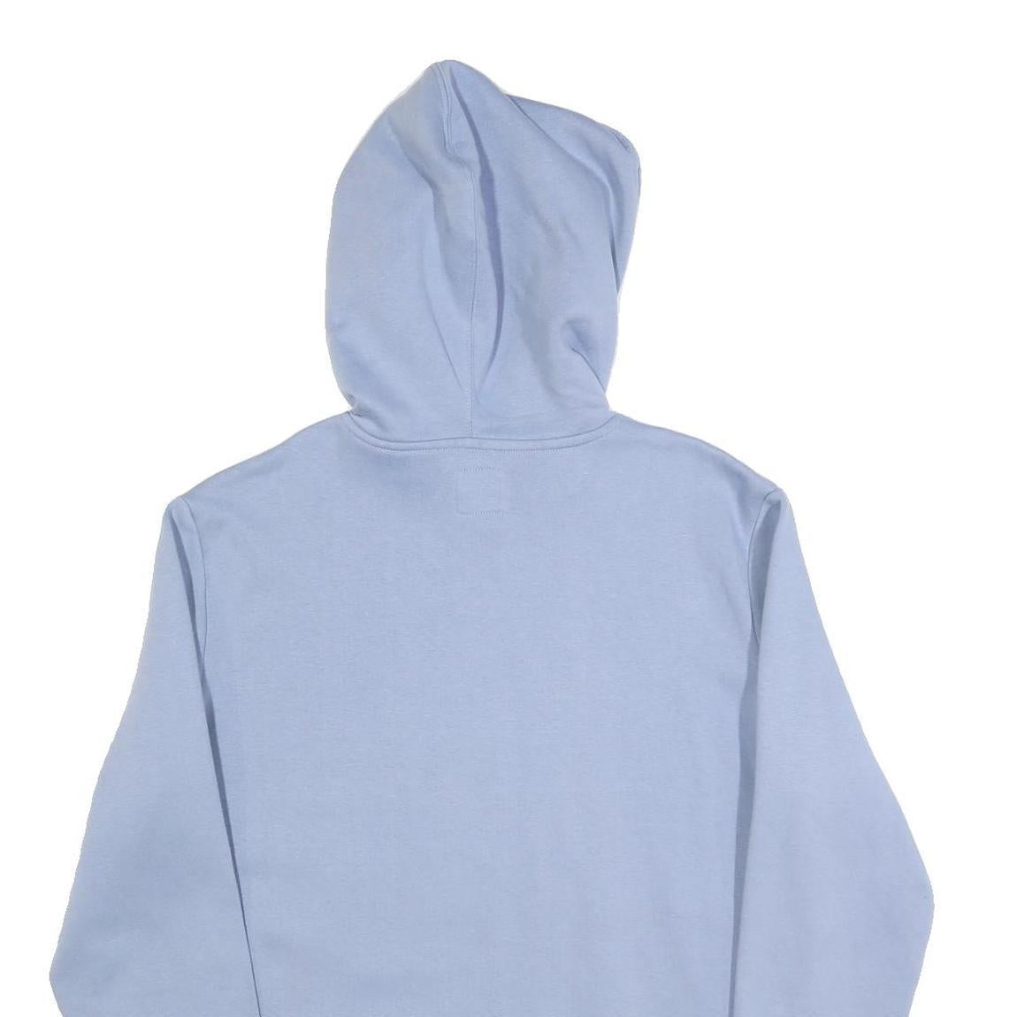 CHAMPION Mens Light Blue Hoodie S Classic Logo Cotton Blend Pullover