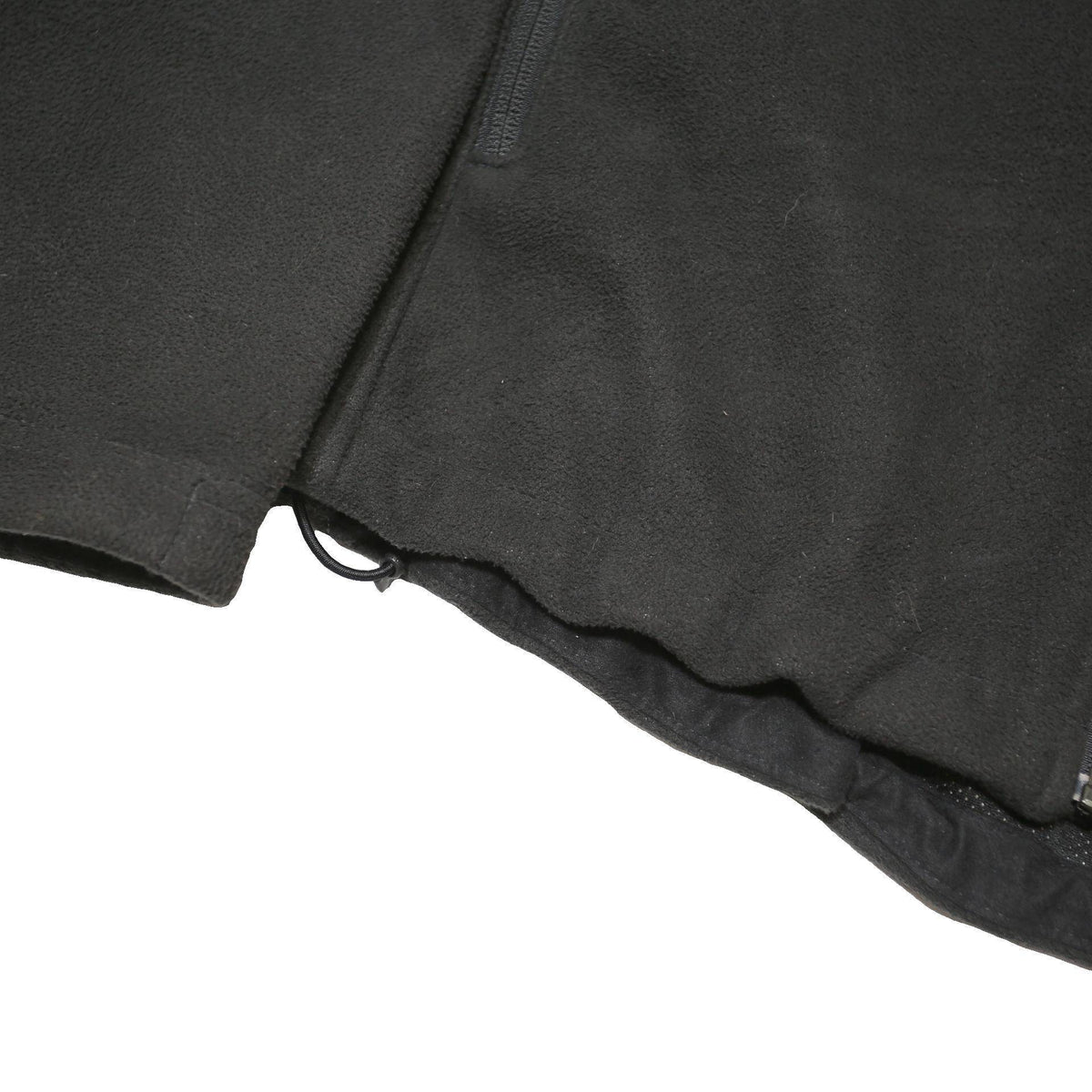 THE NORTH FACE Mens Black Fleece Jacket L Polyester Blend Woven Zip Stand-Up