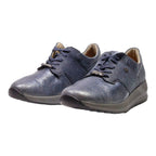 FINN COMFORT Sneaker Trainers Grey Leather Mens UK 6.5