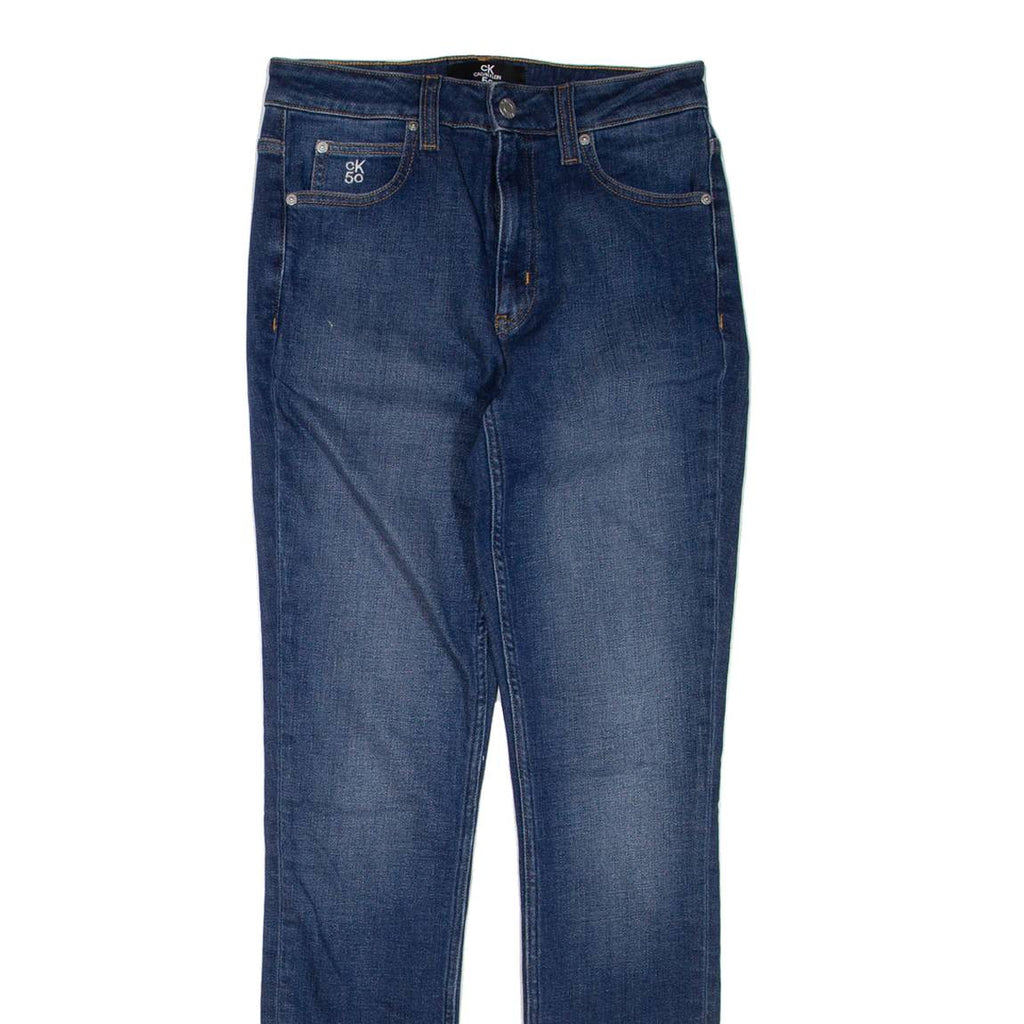 CALVIN KLEIN Womens Jeans Blue Regular Skinny W28 L31