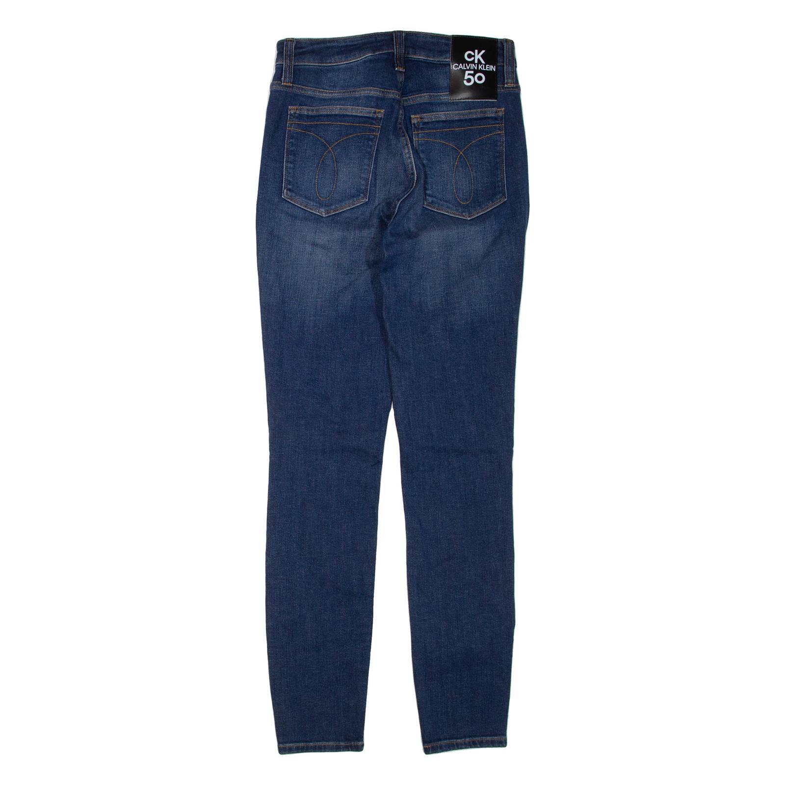 CALVIN KLEIN Womens Jeans Blue Regular Skinny W28 L31