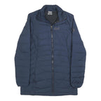 JACK WOLFSKIN Womens Navy Blue Outdoor Jacket UK 10 Polyester Zip Long Sleeve