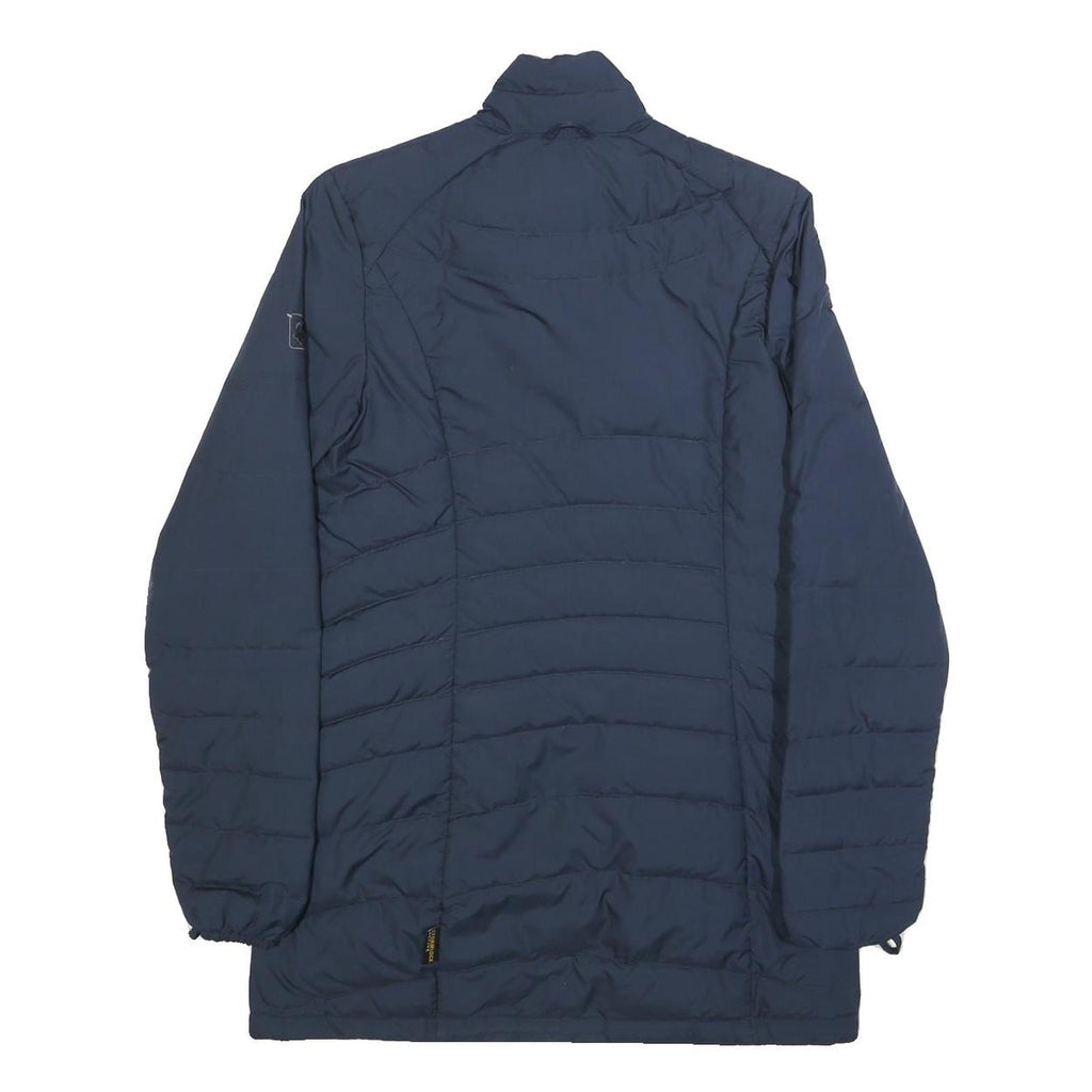 JACK WOLFSKIN Womens Navy Blue Outdoor Jacket UK 10 Polyester Zip Long Sleeve