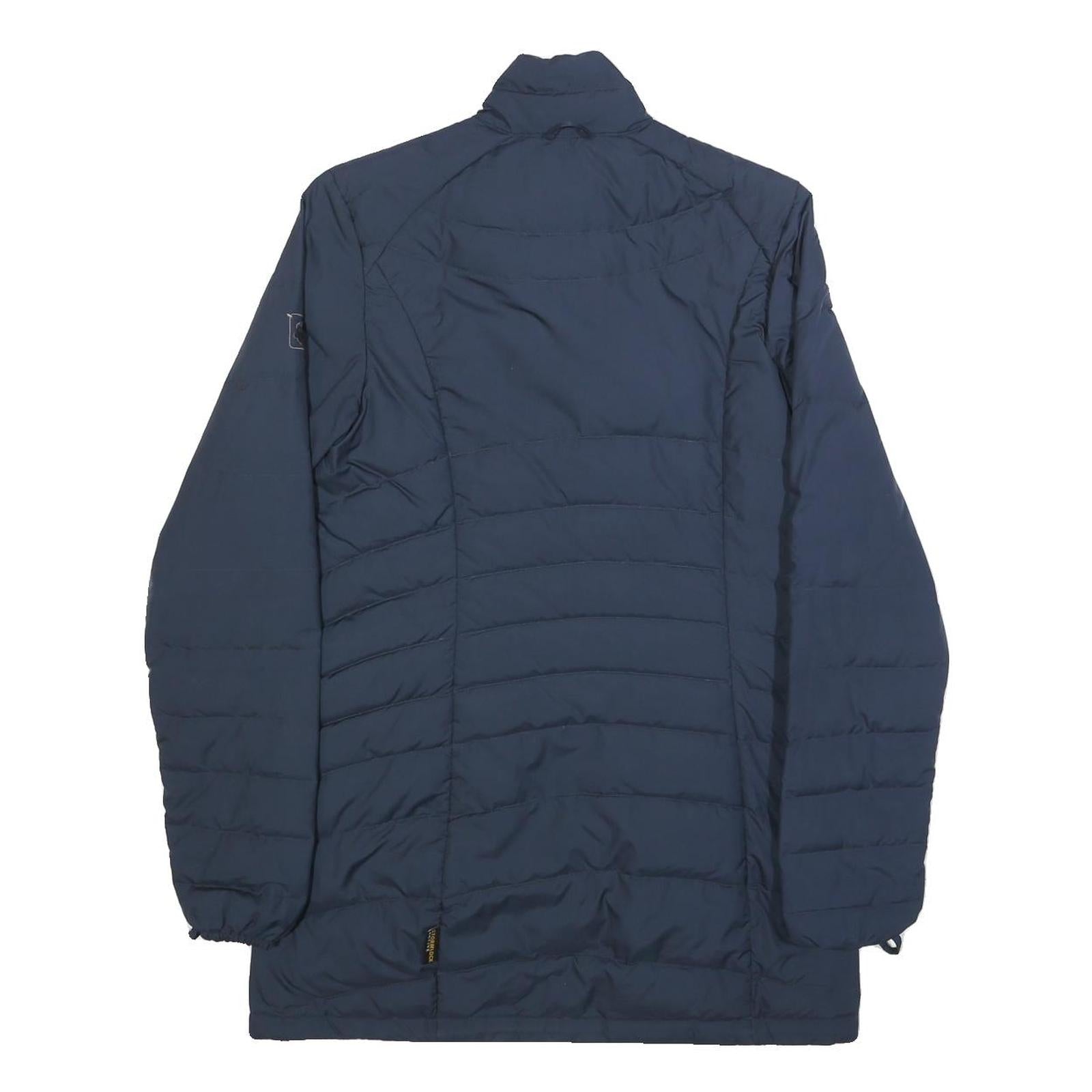 JACK WOLFSKIN Womens Navy Blue Outdoor Jacket UK 10 Polyester Zip Long Sleeve