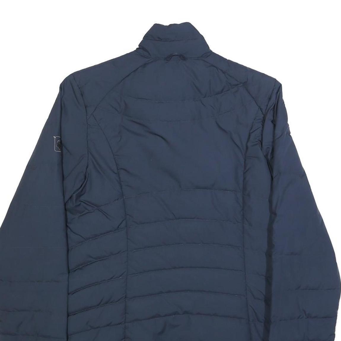 JACK WOLFSKIN Womens Navy Blue Outdoor Jacket UK 10 Polyester Zip Long Sleeve