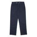 DICKIES Mens Cotton Blend Navy Regular Fit Straight Leg Trousers W32 L32