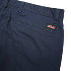 DICKIES Mens Cotton Blend Navy Regular Fit Straight Leg Trousers W32 L32
