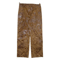 Womens Trousers Brown Regular Straight Faux Suede W30 L28