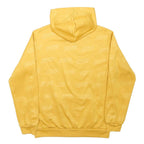 ADIDAS Mens Yellow Hoodie M Cotton Blend Pullover Sweatshirt Logo