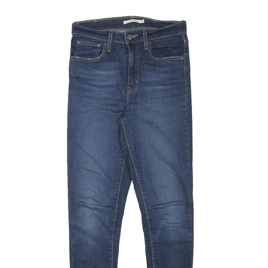 LEVI'S Womens Slim Blue Denim Skinny Jeans Cotton Blend Zip W27 L29 Fashion