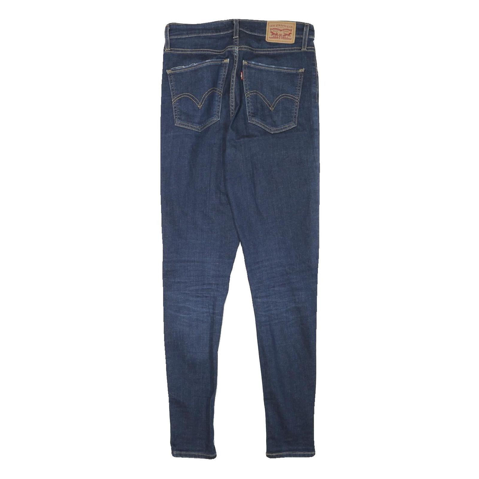 LEVI'S Womens Slim Blue Denim Skinny Jeans Cotton Blend Zip W27 L29 Fashion