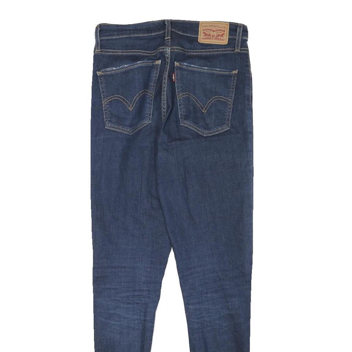 LEVI'S Womens Slim Blue Denim Skinny Jeans Cotton Blend Zip W27 L29 Fashion